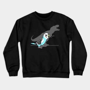 dinosaur shadow - budgie Crewneck Sweatshirt